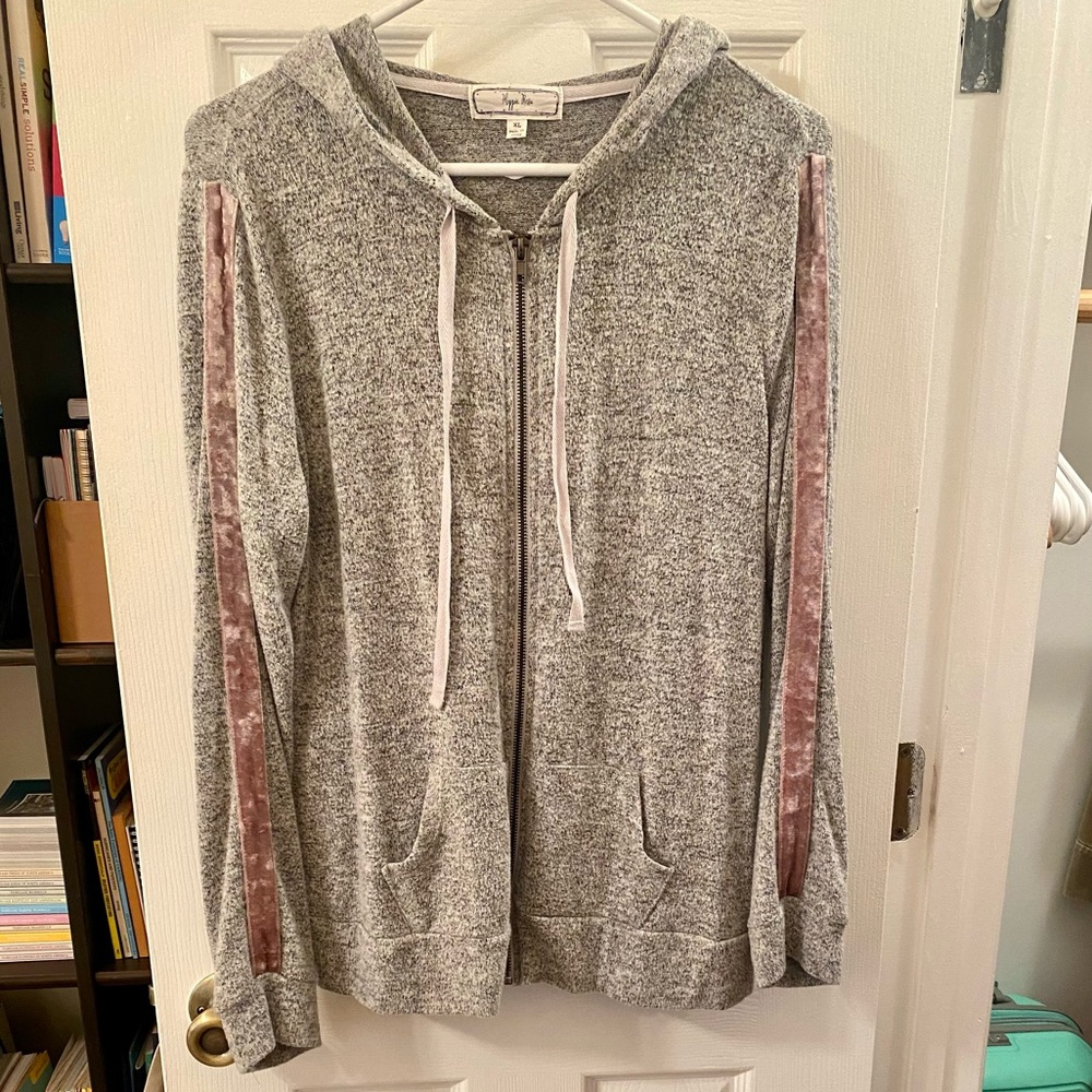 Hippie Rose Zip-up Hoodie